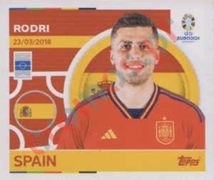 ESP13 Rodri – UEFA Euro 2024 Topps
