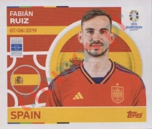 ESP14 Fabián Ruiz – UEFA Euro 2024 Topps