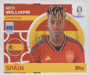 ESP15 Nico Williams – UEFA Euro 2024 Topps