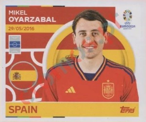 ESP16 Mikel Oyarzabal – UEFA Euro 2024 Topps