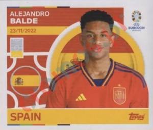 ESP7 Alejandro Balde – UEFA Euro 2024 Topps