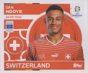 SUI17 Dan Ndoye – UEFA Euro 2024 Topps