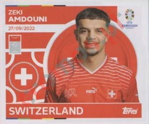 SUI19 Zeki Amdouni – UEFA Euro 2024 Topps