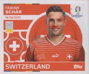 SUI9 Fabian Schär – UEFA Euro 2024 Topps