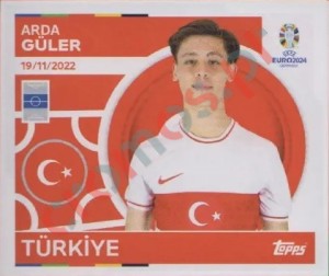 TUR16 Arda Güler – UEFA Euro 2024 Topps