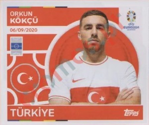 TUR17 Orkun Kökçü – UEFA Euro 2024 Topps