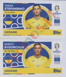 UKR10-11 Taras Stepanenko / Serhiy Sydorchuk – UEFA Euro 2024 Topps