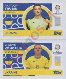 UKR2-3 Anatoliy Trubin / Yukhym Konoplia – UEFA Euro 2024 Topps