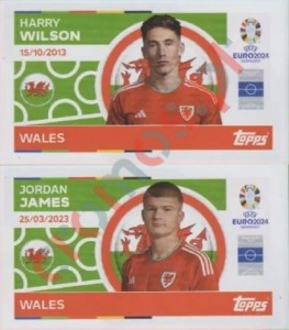 WAL10-11 Harry Wilson / Jordan James – UEFA Euro 2024 Topps