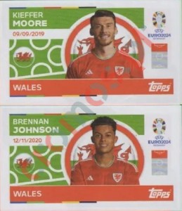 WAL14-15 Kieffer Moore / Brennan Johnson – UEFA Euro 2024 Topps