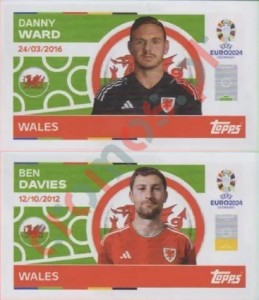 WAL2-3 Danny Ward / Ben Davies – UEFA Euro 2024 Topps