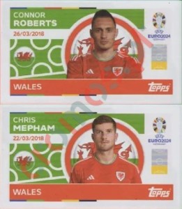 WAL6-7 Connor Roberts / Chris Mepham – UEFA Euro 2024 Topps
