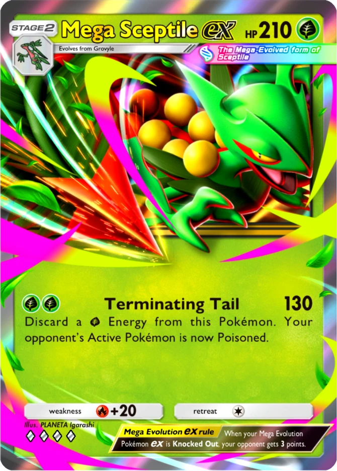 008 Mega Sceptile ex – Pulsing Aura