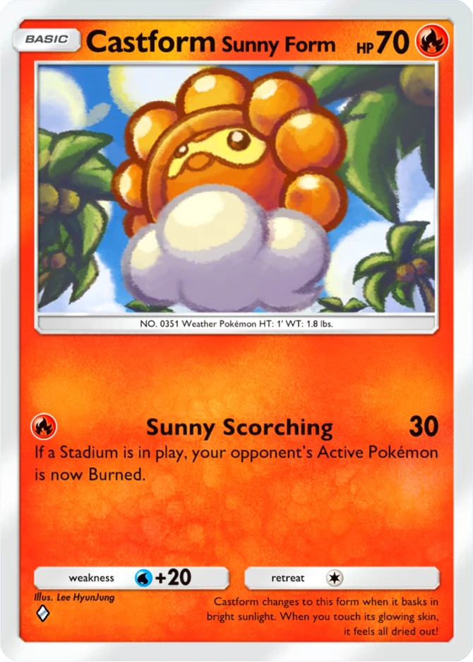 024 Castform Sunny Form – Pulsing Aura