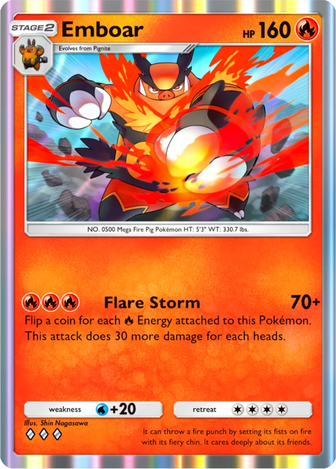 028 Emboar – Pulsing Aura