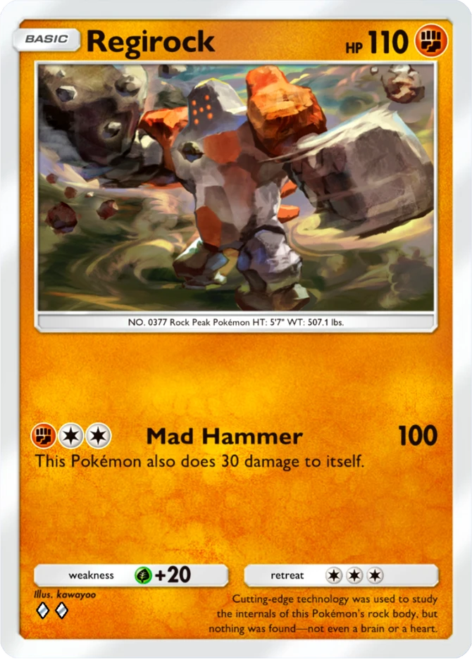 077 Regirock – Pulsing Aura