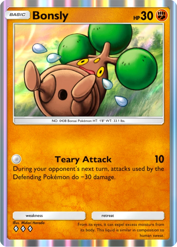 078 Bonsly – Pulsing Aura
