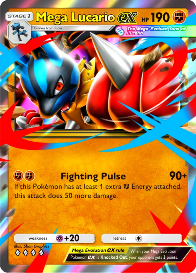 081 Mega Lucario ex – Pulsing Aura
