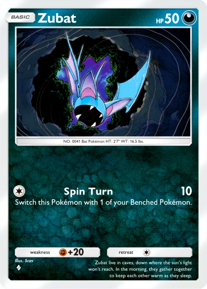 098 Zubat – Pulsing Aura