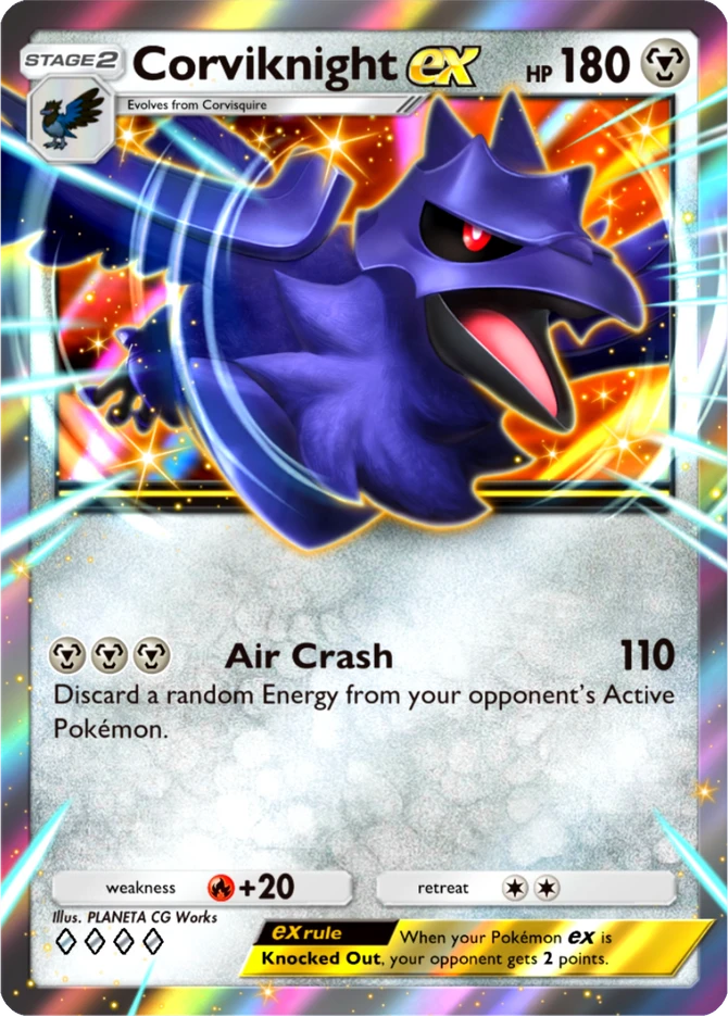 124 Corviknight ex – Pulsing Aura
