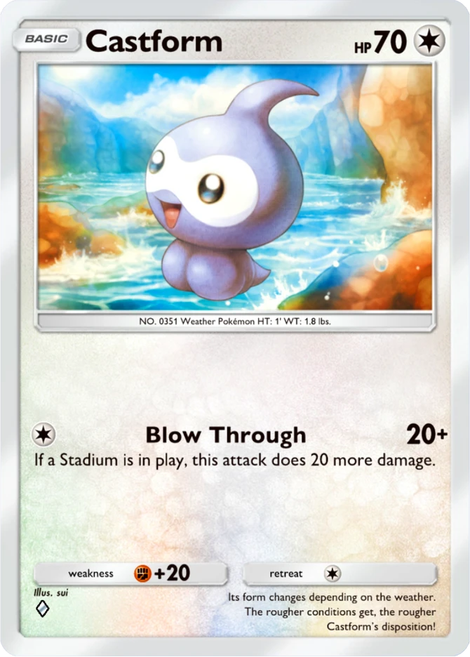 133 Castform – Pulsing Aura