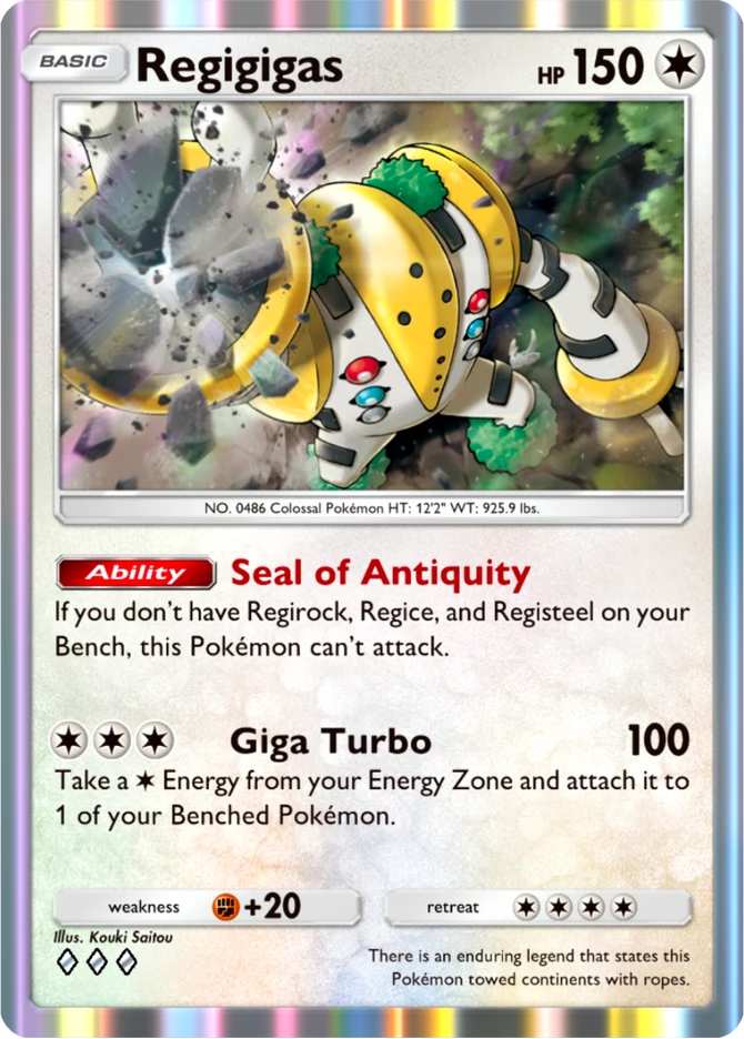 134 Regigigas – Pulsing Aura