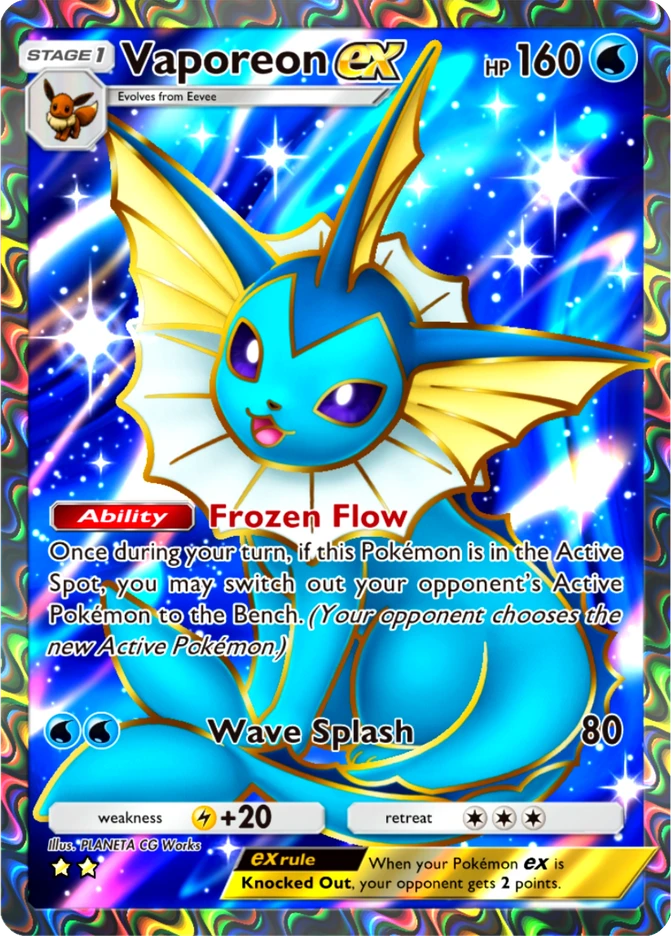 182 Vaporeon ex – Pulsing Aura