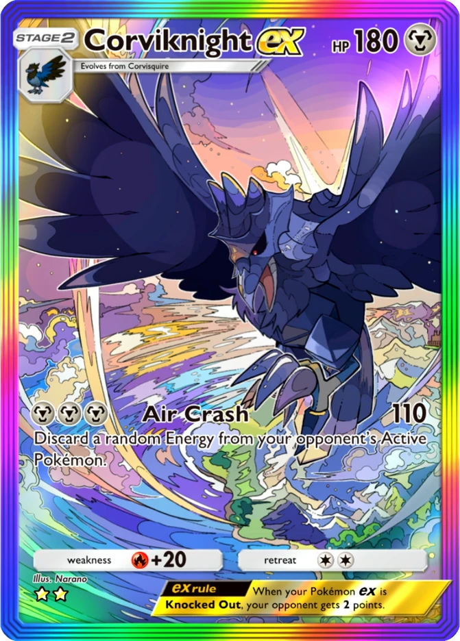 200 Corviknight ex – Pulsing Aura
