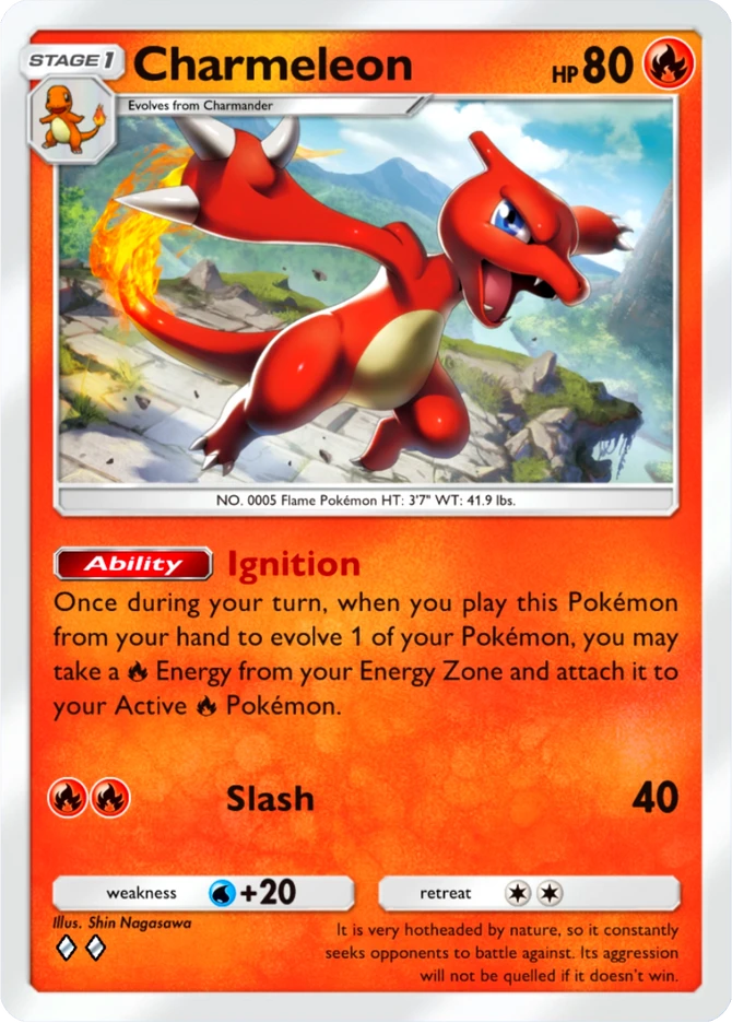 008 Charmeleon – Mega Shine