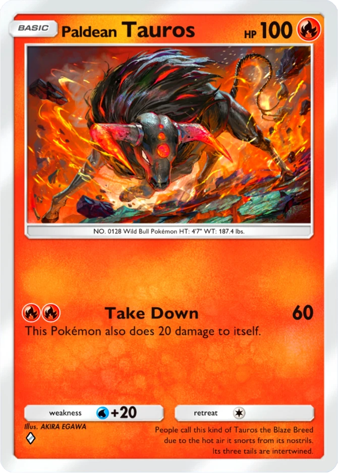 014 Paldean Tauros – Mega Shine