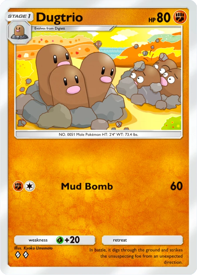 034 Dugtrio – Mega Shine