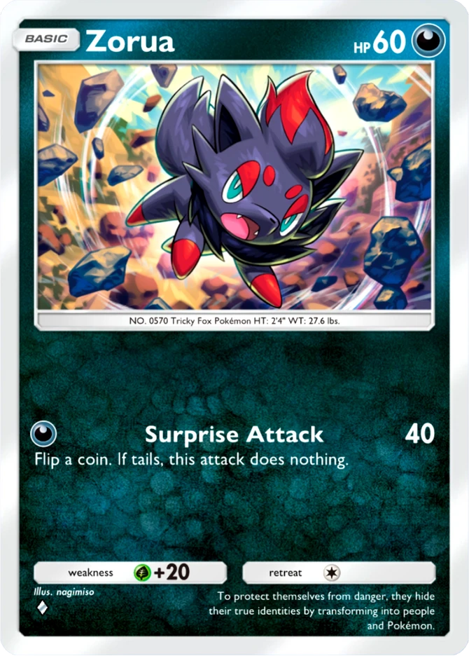 043 Zorua – Mega Shine
