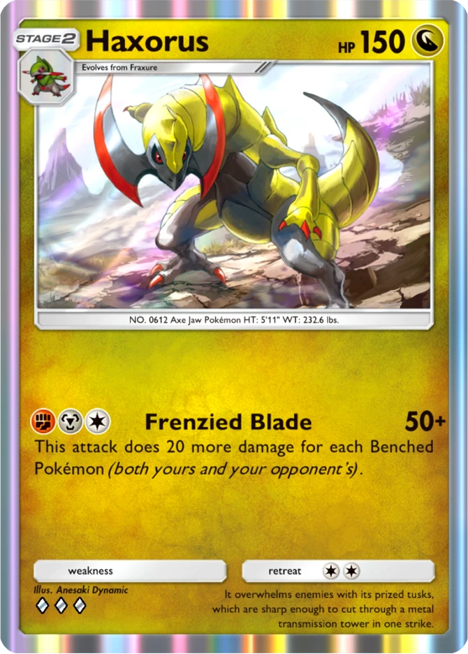 056 Haxorus – Mega Shine