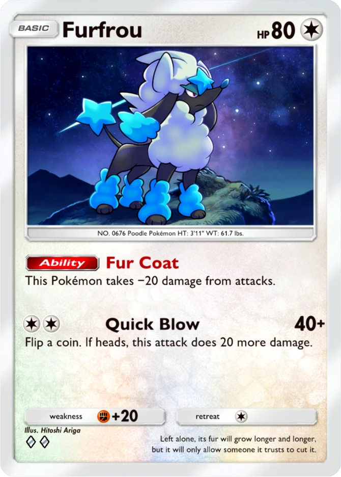064 Furfrou – Mega Shine