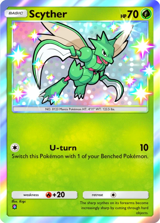087 Scyther – Mega Shine