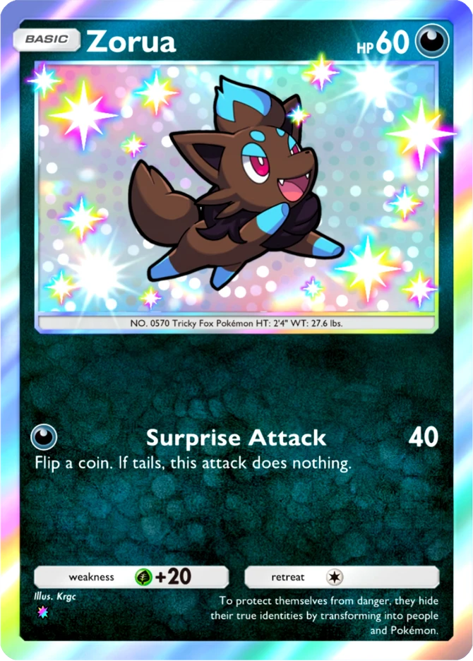 102 Zorua – Mega Shine