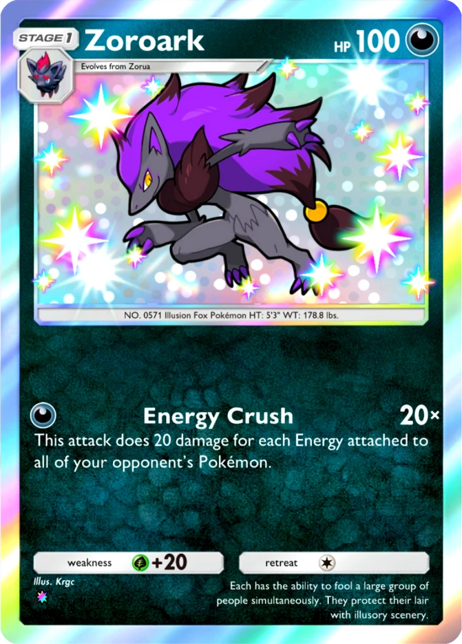 103 Zoroark – Mega Shine