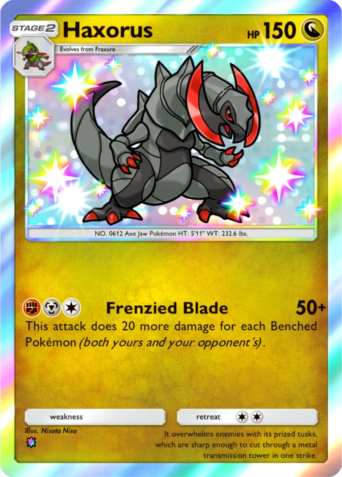 110 Haxorus – Mega Shine