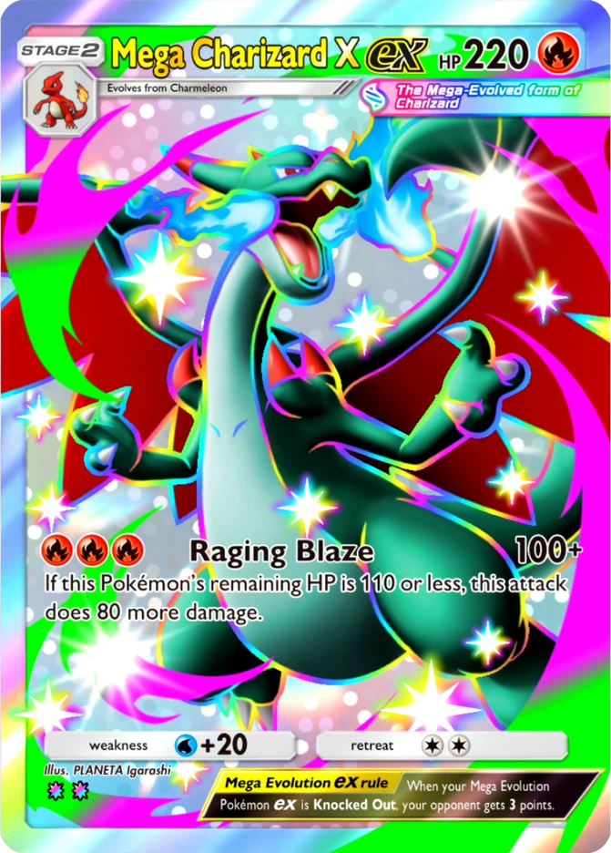 111 Mega Charizard X ex – Mega Shine