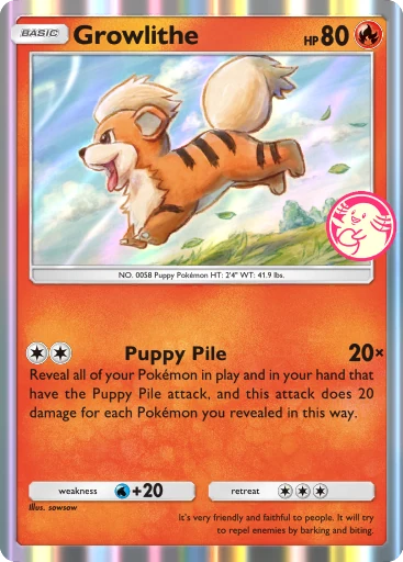 077 Growlithe – Promo-B