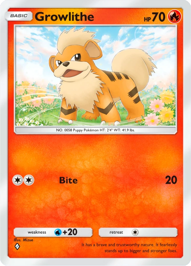 061 Growlithe – Deluxe Pack: ex