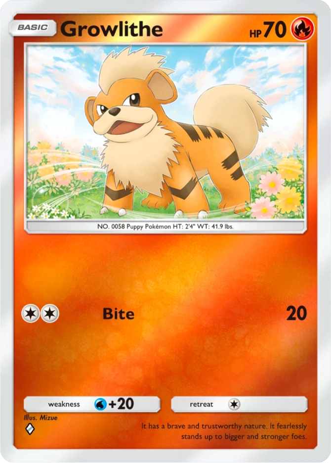 062 Growlithe – Deluxe Pack: ex