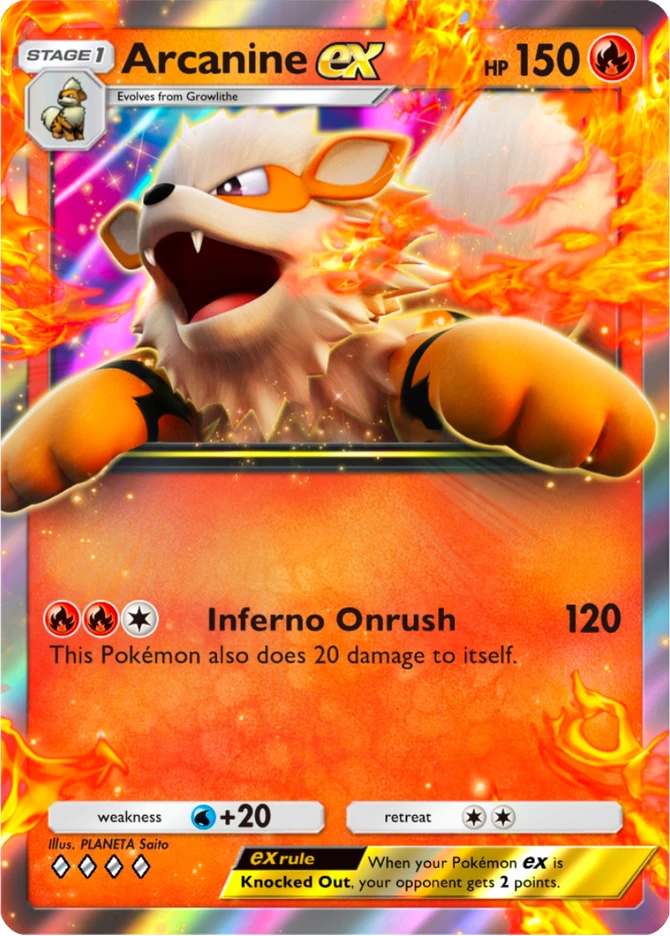063 Arcanine ex – Deluxe Pack: ex