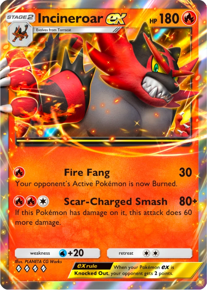 082 Incineroar ex – Deluxe Pack: ex