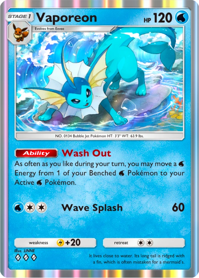 099 Vaporeon – Deluxe Pack: ex