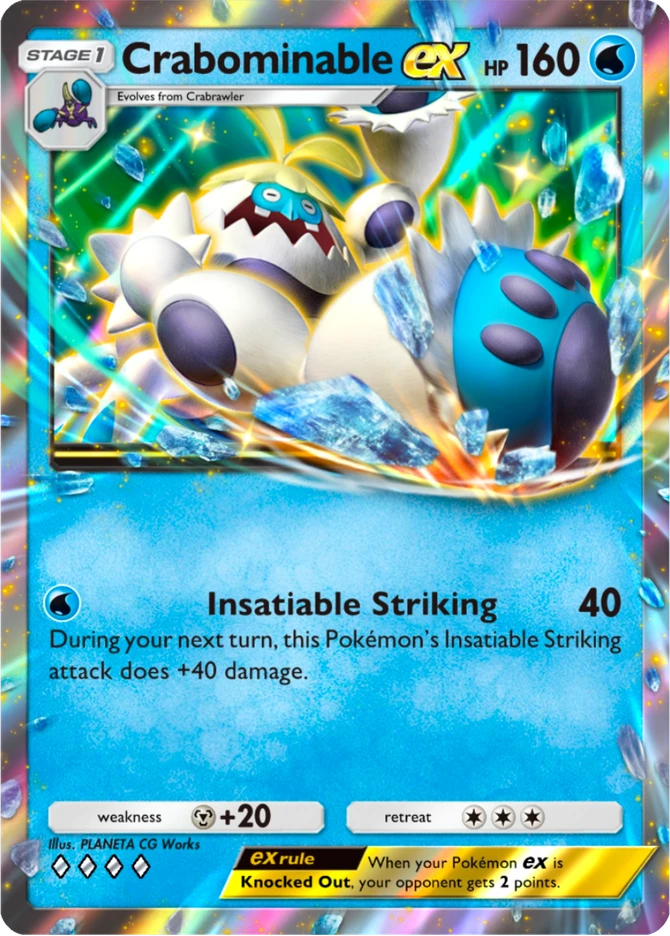 121 Crabominable ex – Deluxe Pack: ex