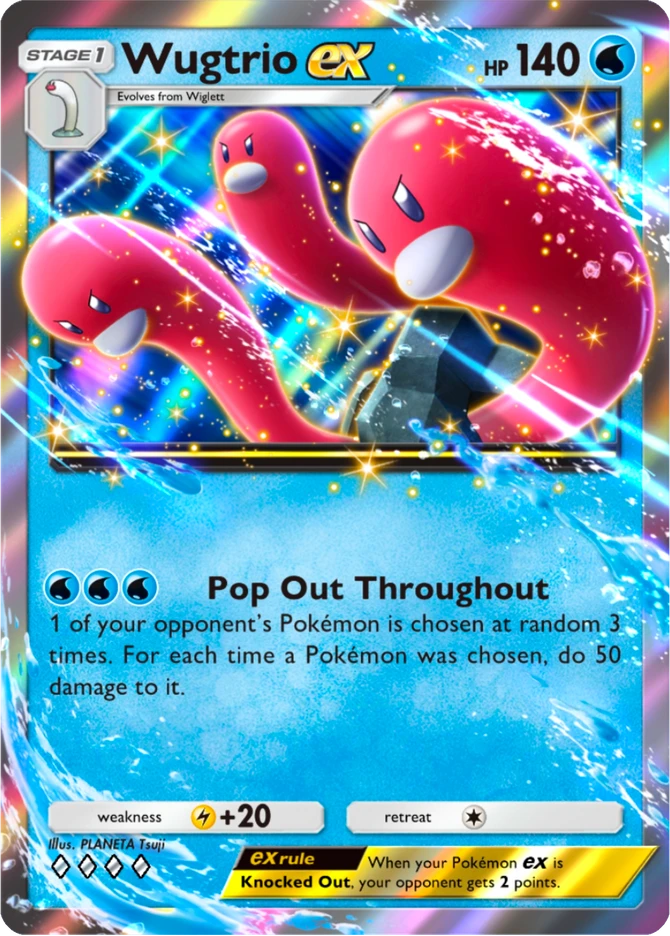 127 Wugtrio ex – Deluxe Pack: ex