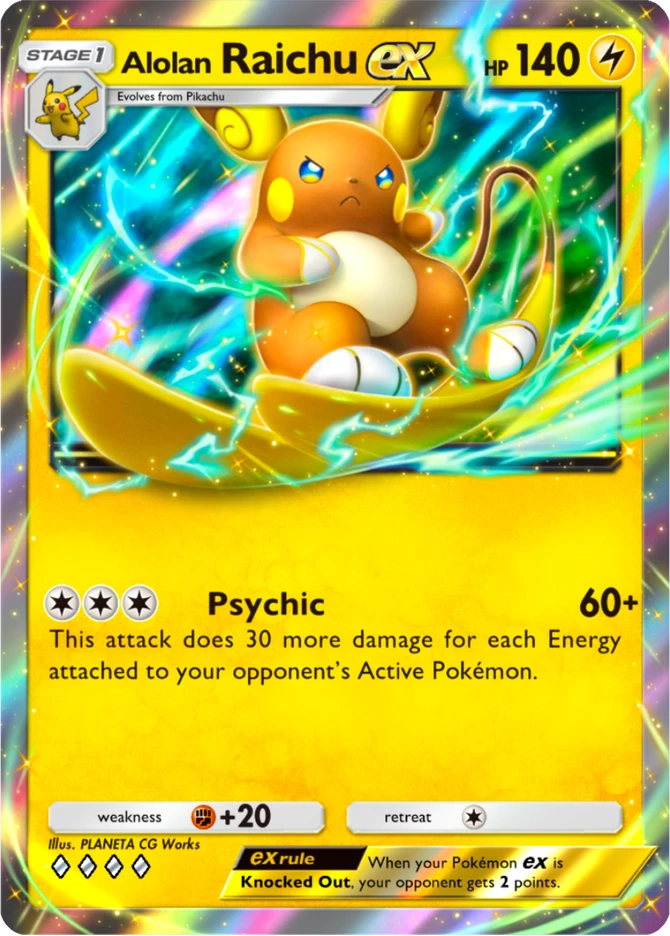 130 Alolan Raichu ex – Deluxe Pack: ex