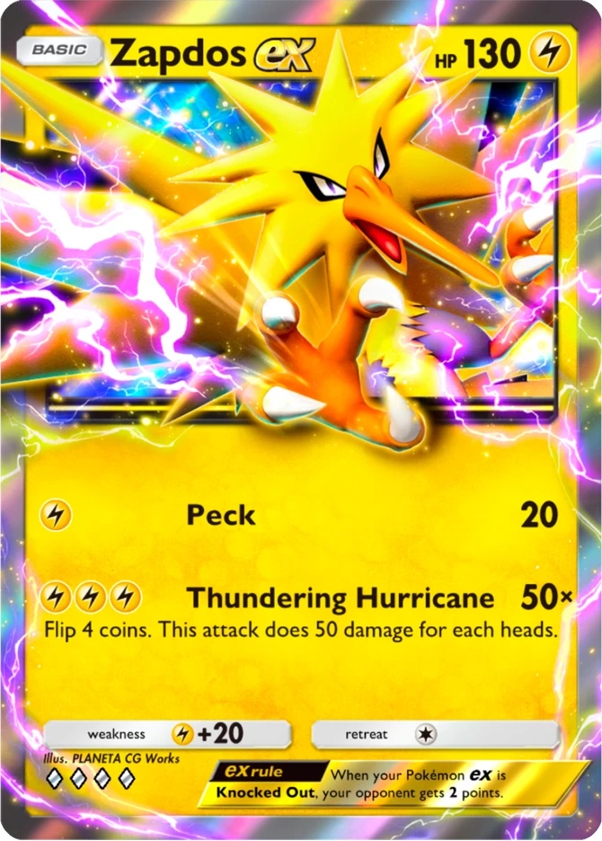 139 Zapdos ex – Deluxe Pack: ex