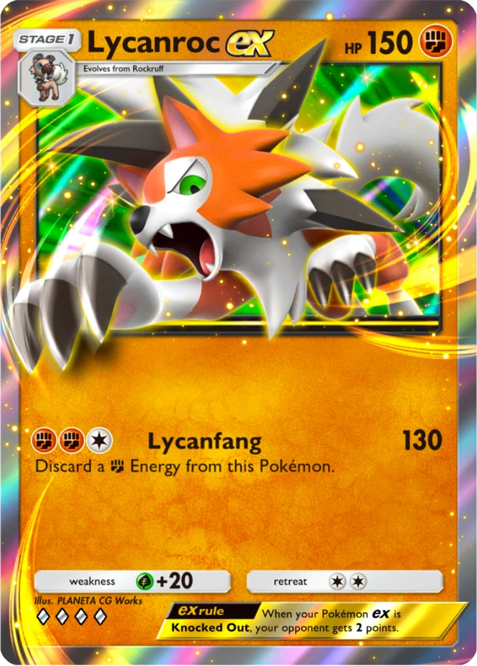 222 Lycanroc ex – Deluxe Pack: ex